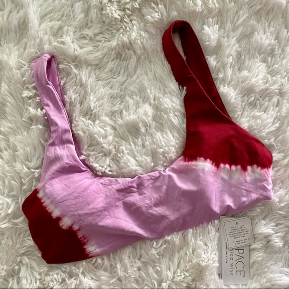 L*SPACE Lizzie Tie- Dye Bikini Top NWT - Picture 7 of 7